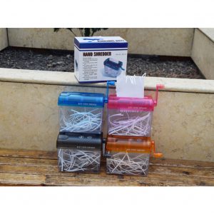 Mini Hand Shredder Portable Cutting Paper Documents Manual Machine for Office Home (Random Color) random color