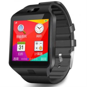 SIMU Sports Smart Watch SIM Card  Bluetooth 3.0 Message Reminder Electronic Watch black