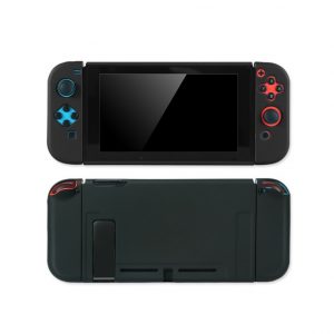 For Switch Host Plastic Split Protective Case Shell Cover Solid Color 17cm x 11cm x 3cm Black