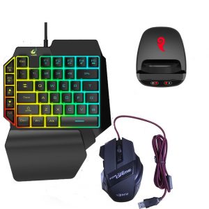 Game Adapter With 4 Modes - Wired Bluetooth Playing PUBG, Call Of Duty Converter + keyboard and mouse