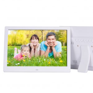 12 Inch Digital Photo Frame HD 1280x800 LED Back-light Electronic Album Picture Music Video Gift White AU plug