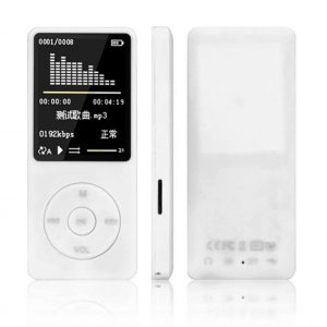 Portable MP4 Lossless Sound Music Player FM Recorder FM Radio Lot Micro TF Card AMV AVI Audiobooks white