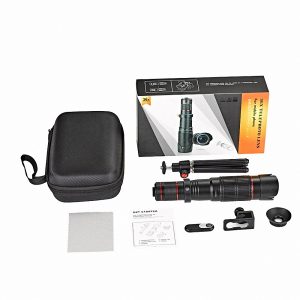 Universal 36x Zoom Mobile Phone Telescope Lens Telephoto External Smartphone Camera Lens black