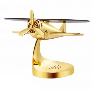 Car-styling Solar Power Car Perfume Aircraft Model Ornament Airplane Aroma Diffuser Decor Car Parfum Profumo Auto