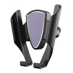 Car Gravity Mobile Bracket Air Vent Mount Metal Universal Smart Phone Holder Gifts  black