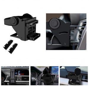 Car Air Vent Drink Cup Bottle Holder Adjustable Bracket Cup Stand black