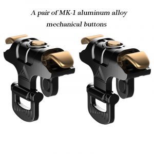 2PCS Mobile Phone Game Fire Button Smart Phone Metal Game Trigger L1 R1 Shooter  MK-1