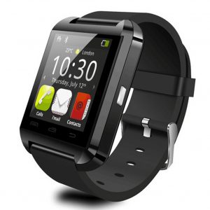U8 Bluetooth Smart Watch Anti-lost Pedometer Stopwatch Heart Rate Detection Health Tracker black