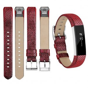 For Fitbit Alta Watch Band Wrist Strap Color Intelligent Heart Rate Replacement Watch Band Cowhide red