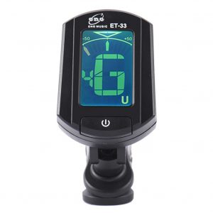 ENO ET-33 Mini Clip-on Guitar Tuner Digital LCD Chromatic Guitar Bass Violin Ukulele Chromatic Bass Violin Tuner black_ET-33