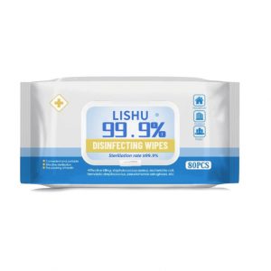 80Pieces/Bag Disinfection Wipe Non Woven Sterilization Wipes Alcohol-free