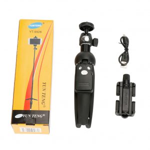 Wireless Bluetooth Selfie Stick Tripod Monopod for Xs MAx X Android iOS Gopro Hero 7 6 Yi Cam black