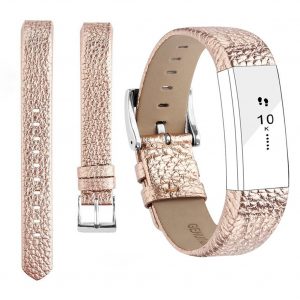 For Fitbit Alta Watch Band Wrist Strap Color Intelligent Heart Rate Replacement Watch Band Rose gold