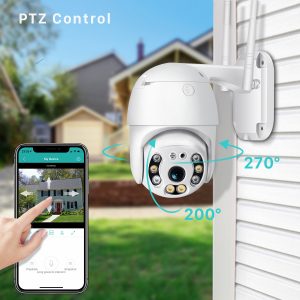 1080P H.265 Waterproof WiFi Camera Motion Voice Alert Dual Antenna PTZ IP Camera Audio IR Night Vision CCTV Surveillance 1080P US standard