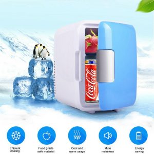 4L Car Refrigerator Automoble Mini Fridge Refrigerators Freezer Cooling Box frigobar Food Fruit Storage Fridge Compressor Pink_Car