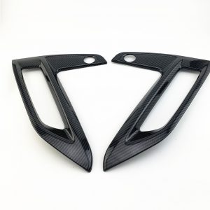 2 Pcs Front Fog Light Shield Sticker For Nissan Sentra B18 2019-2020 Carbon fiber