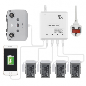 Battery Charger for Mavic Air 2 Intelligent Fast Charging Hub AC 100-240V for DJI Mavic Air2 Flight Battery British plug