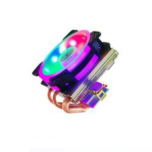4 Copper Tubes Fans CPU Cooler LED CPU Cooling Fan PWM Silent CPU Cooler LGA/115X/775/AMD 3Pin PC CPU Cooling Radiator  LGA115X/775 Bipolar light colorful