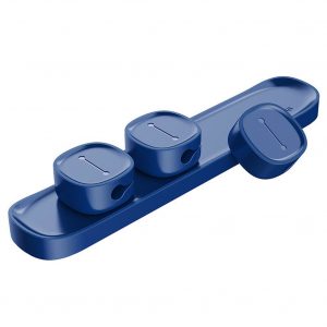 Cable Clip for Mobile Phone USB Data Cable Organizer Desktop Cable Winder blue