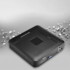 Mini 4 Chanel Video Recorder ONVIF 2.0 Mobile Phone Remote Control Security CCTV for IP Camera System  black_European regulations