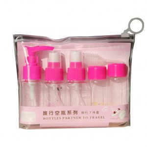 7 Pcs/set Travel Cosmetic Packaging Bottle Spray Bottles Lotion Bottle Mask Bubble Bottles