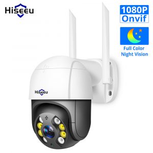 Mini 1080P Wireless PTZ IP Camera Onvif Outdoor Waterproof Speed Dome Camera P2P Two Way Audio CCTV black
