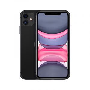 Apple iPhone 11 Dual 12MP Camera A13 Chip Smartphone LTE 4G Slow Selfie + European Gauge Adapter Black 128GB