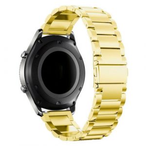 Stainless Steel Watch Band Strap for Samsung Galaxy Watch 46/42mm Replace Strap Gold_42mm