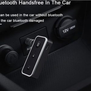Bluetooth 5.0 Car Kit 3.5mm Jack AUX Stereo Audio Music Wireless Handsfree Bluetooth Adapter Receiver black