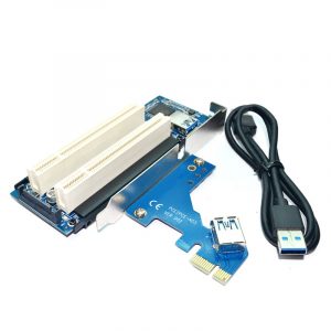 PCI-Express PCI-e to PCI Adapter Card PCIe to Dual Pci Slot Expansion Card USB 3.0 Add on Cards Convertor PCI-e TO PCI