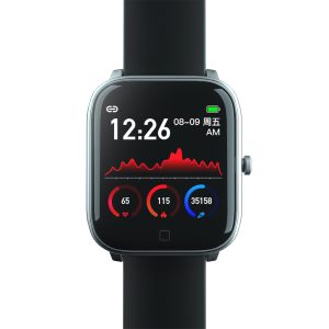 Smart Bracelet Large-screen Remote Control Selfie Heart Rate Blood Pressure Blood Oxygen Monitoring Color Smart Bracelet Silver gray