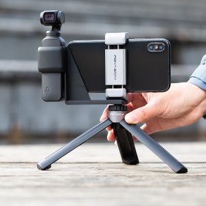 1/4" Thread Mini Desktop Tripod for OSMO POCKET Works with Most of Action Cameras black