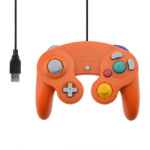 For Gamecube PC USB Wired Controller Joypad Joystick for Nintend Gamepads NGC GC MAC Computer Gamepad  Orange