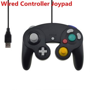 For Gamecube PC USB Wired Controller Joypad Joystick for Nintend Gamepads NGC GC MAC Computer Gamepad  black