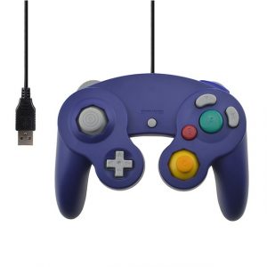 For Gamecube PC USB Wired Controller Joypad Joystick for Nintend Gamepads NGC GC MAC Computer Gamepad  purple