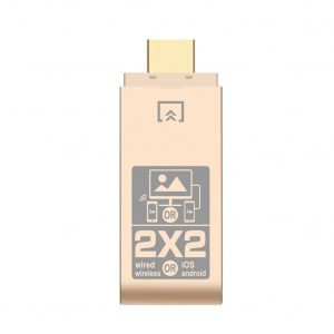 Wireless Wifi Dongle Micro Usb Power Cable with USB Female Port for Type-c iPhone Android Golden