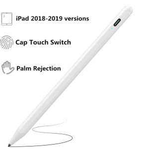 K10 Active Capacitive Pen Palm Rejection Metal Touch Screen Pen for IOS Tablet white