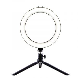Selfie Ring Light LED Circle Light USB LED Desktop Lamp with Stand Dimmable LED Fill Light for Live Stream Photograph Desktop stand + 20cm fill light