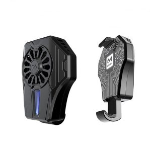 Mobile Phone Radiator Portable Gaming Cooler Wireless Phone Handle Mini Controller With Cooling Fan For PUBG Mobile black