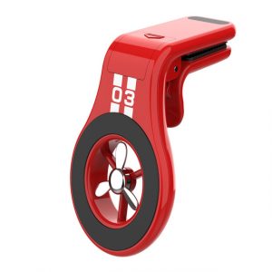 Magnetic Car Phone Holder Air Outlet Vent Mobile Phone Bracket Stand with Aromatherapy red
