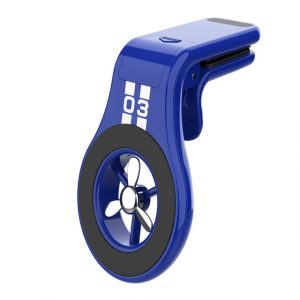Magnetic Car Phone Holder Air Outlet Vent Mobile Phone Bracket Stand with Aromatherapy blue