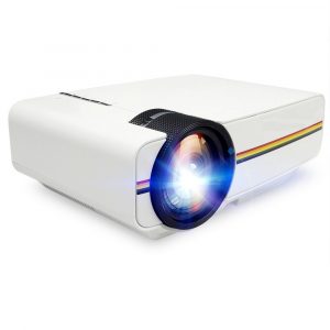 YG410 Home Theater Cinema Movie Video Projector with Wired Sync Display With HDMI VGA AV USB LED Projector Beamer _White