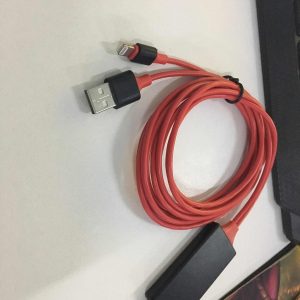 1080P 6ft 8 Pin Apple Interface to HDMI TV AV Adapter Cable for iPhone 6 6S 7 8 Plus X red