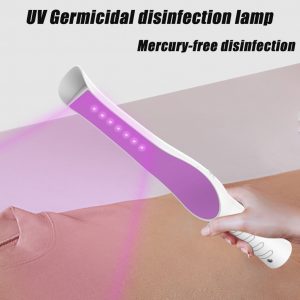 Handheld Uvc Disinfection Light Mini Portable LED Germicidal Lamp for Home Office Travel Pink
