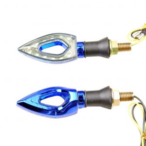 2PCS Universal Motorcycle Motorbike Refit Tool LED Turn Signal Indicator Light Lamp  Yellow light