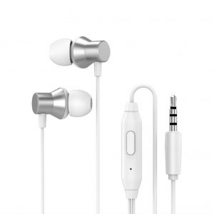Lenovo HF130 Wired Earphones In-Ear HD Bass With Mic 3.5mm Jack white