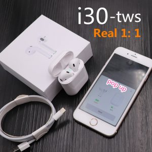 i30 TWS 1:1 Size Replica Wireless Earphone 6D Super Bass Bluetooth 5.0 Earphone
