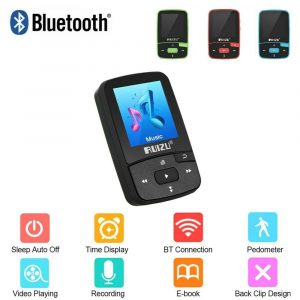 RUIZU X50 MP3 MP4 Music Player 1.5inch Screen Wireless Support Bluetooth4.0 300mAh Battery Lossless FM Radio APE/FLAC/WAV Black