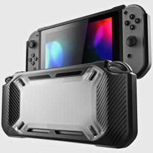 for Nintend Switch Case Rugged Protective Hard Shell Transparent
