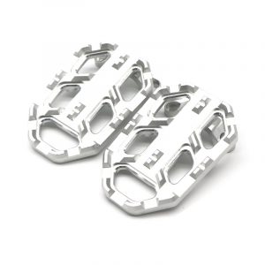 1pair Motorcycle Rear Foot Rear Brake Pedal Racing Foot Pegs FootRests Pedals for HONDA NC700X/S NC750X/S  Silver